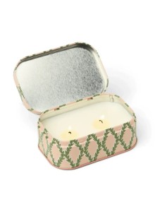 CHE0404EU Cherie 127g Printed Tin Candle Paddywax - Pink and Green - Yuzu Woods 